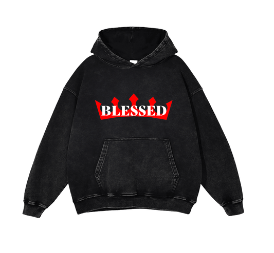 Wash Oversize Hoodie Blessed  - 420 GSM